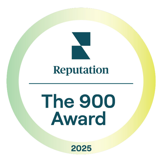 Best Customer experience award reputation.com